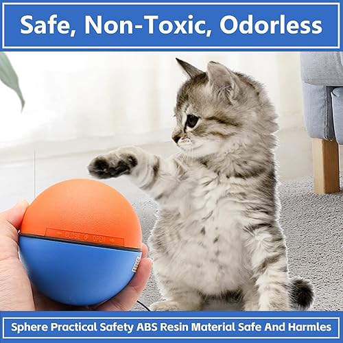 Miniatura 4 de Pelota de juguete interactiva para gatos con sensor de movimiento, alfombra automática para gatos, diseño duradero y divertida, juguete de juego