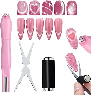 JERCLITY Imán de ojo de gato rosa claro para ...