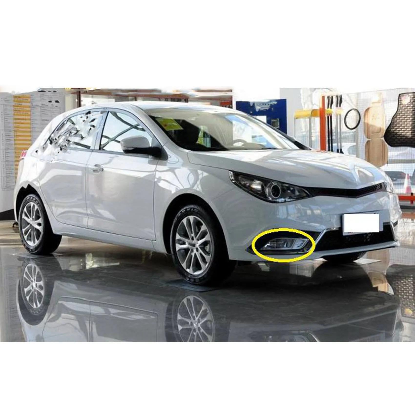 Mistlampen Dla chiński Dla SAIC Dla Roewe Dla Mg5 lewy przedni zderzak samochodowy światła przeciwmgielne lampa bez żarówki światła do jazdy dziennej 30030324