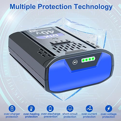 Miniatura 4 de DTK Repuesto para batería Kobalt 40V MAX 6000mAh KPM1040A-03, KM-1640-06, KM 4040-06, batería de herramienta eléctrica inalámbrica