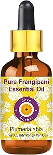 dève herbes Frangipani Essential Oil (Plumeria alba) with Glass Dropper | Pure | Non-Sticky | Non-Greasy | Lightweight | Men & Women | All Skin Types | Steam Distilled 5ml (0.16 oz)