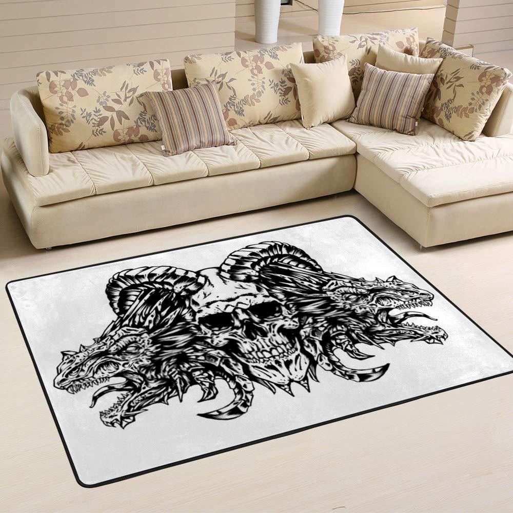 Tapis paillasson microfibre shaggy Cheshongg grand format 160x100 cm