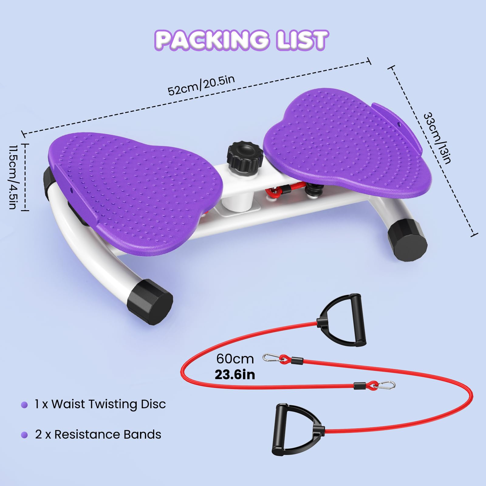 Twist Board – Drehscheibe Mit Zugseilen, 150 Kg Belastbarkeit, Für Bauch, Taille & Ganzkörpertraining, Leise & Einstellbar, Für Zuhause & Büro