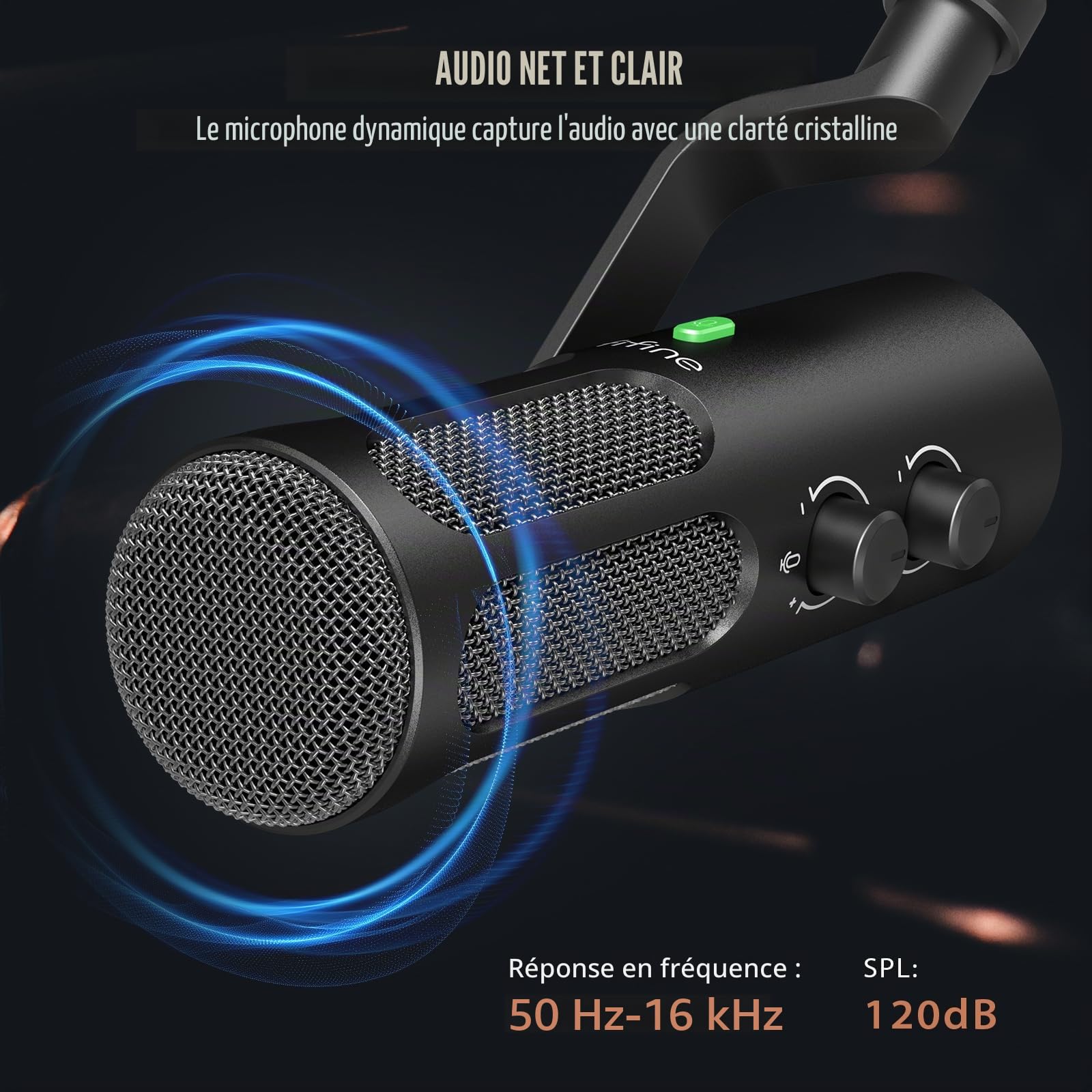Fifine TANK3 Dynamisches XLR/USB Mikrofon