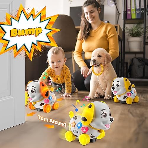 Miniatura 3 de Juguetes para bebés de 6 a 12 meses, regalo de primer cumpleaños para niños de 1 año, juguete musical para gatear y caminar, juguete para cachorros