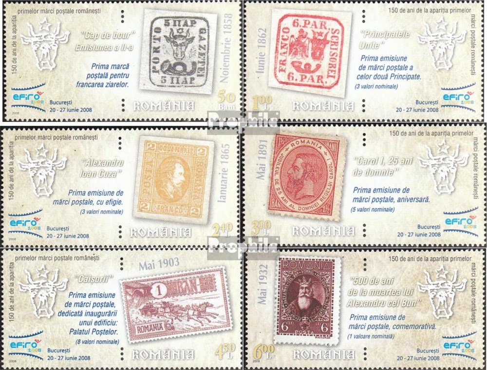 Prophila Collection Romania 2007 – Francobolli Cultura Hermannstadt, Edizione Completa MNH **, Catalogo 6206-6211