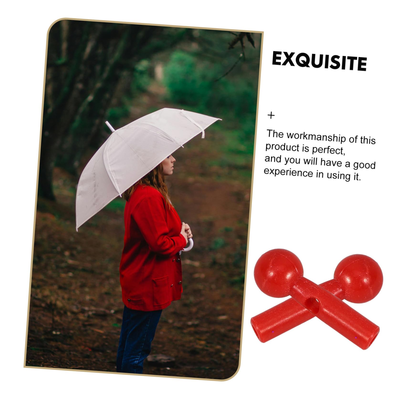 BESPORTBLE Lot De 4 Perles De Queue De Parapluie En Plastique Robuste Accessoires De Réparation Faciles Pour Parapluies Pour Enfants 10 Pièces X 4