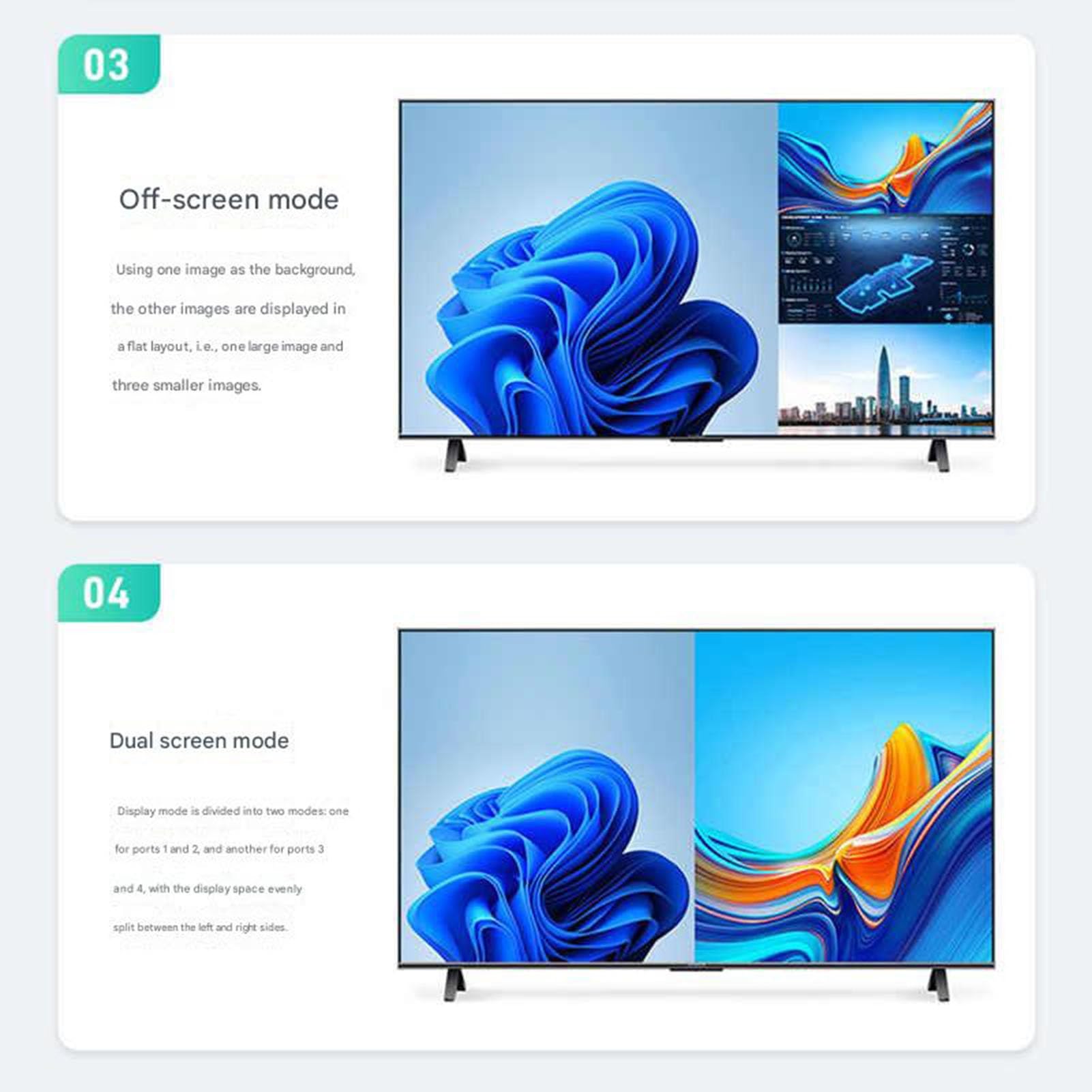 Switch HDMI Senza Soluzione di continuità, Splitter Schermo, Distributore Sincrono Audio/Video con Risoluzione 4K, Supporta Ingressi Sorgente di Segnale E Schermi di Uscita(9 Ports)