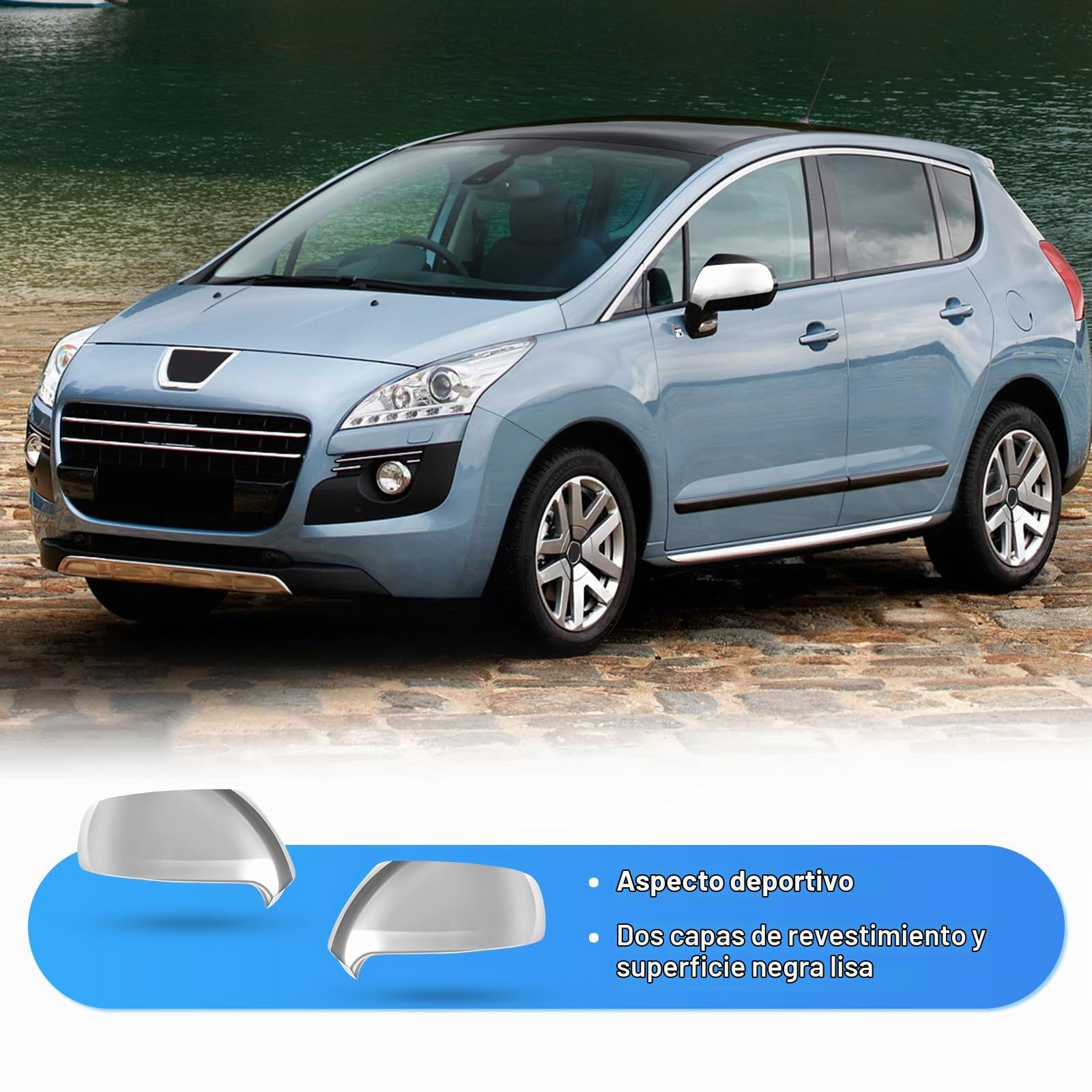 Tapa del Espejo Retrovisor para Peugeot 3008 T84 5008 T87 2009-2016