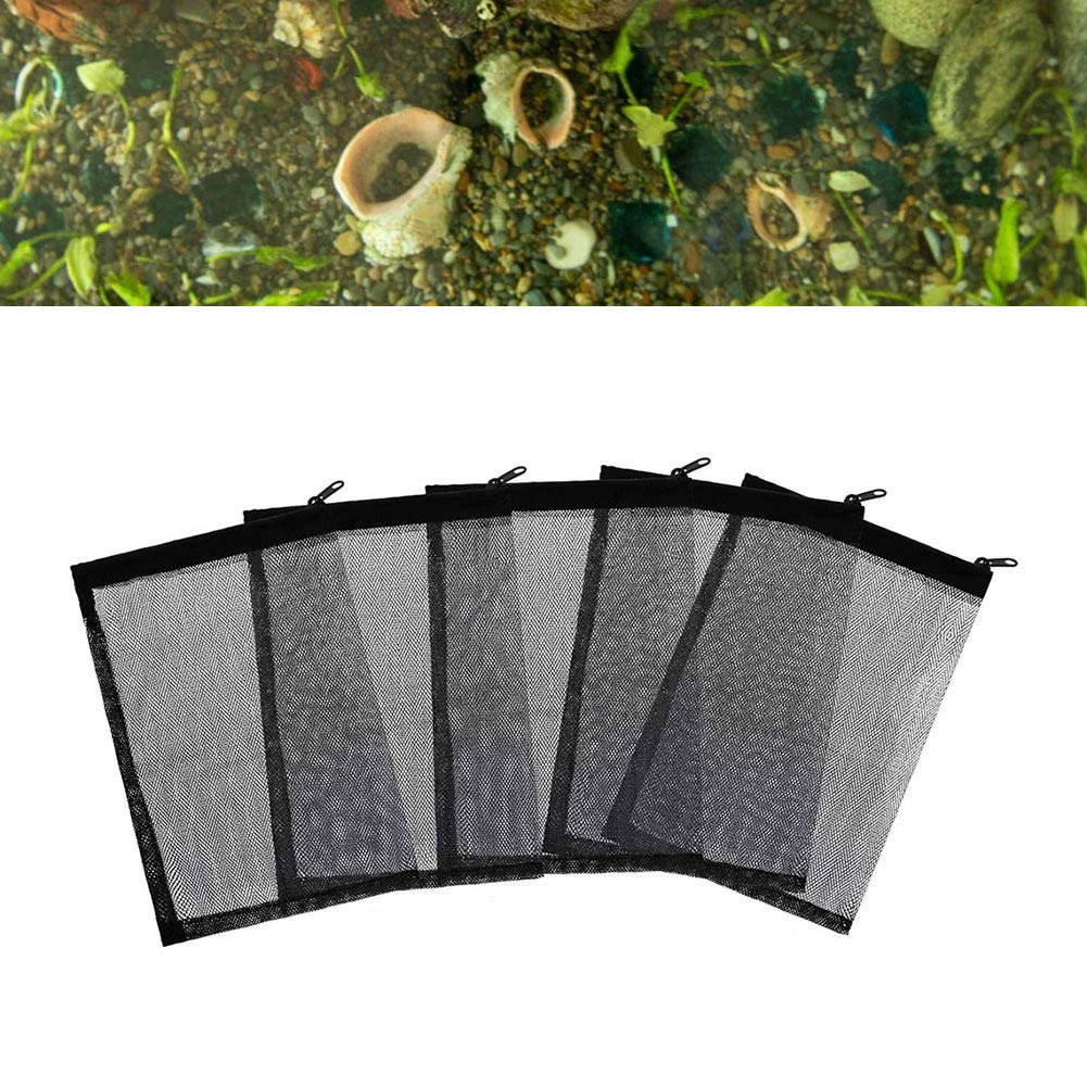TRKETK Aquarium Filterbeutel Set - 12 Stück Wiederverwendbare Filtertaschen