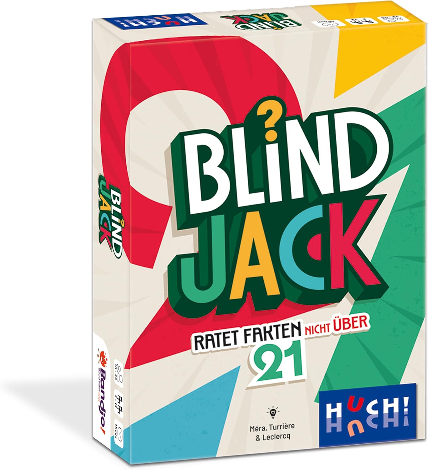 HUCH! Blind Jack Treasure Game with Special Trick Exciting Game for 2 Teams Perfect for Between and On the Go for 2-12 Players from 10 Years