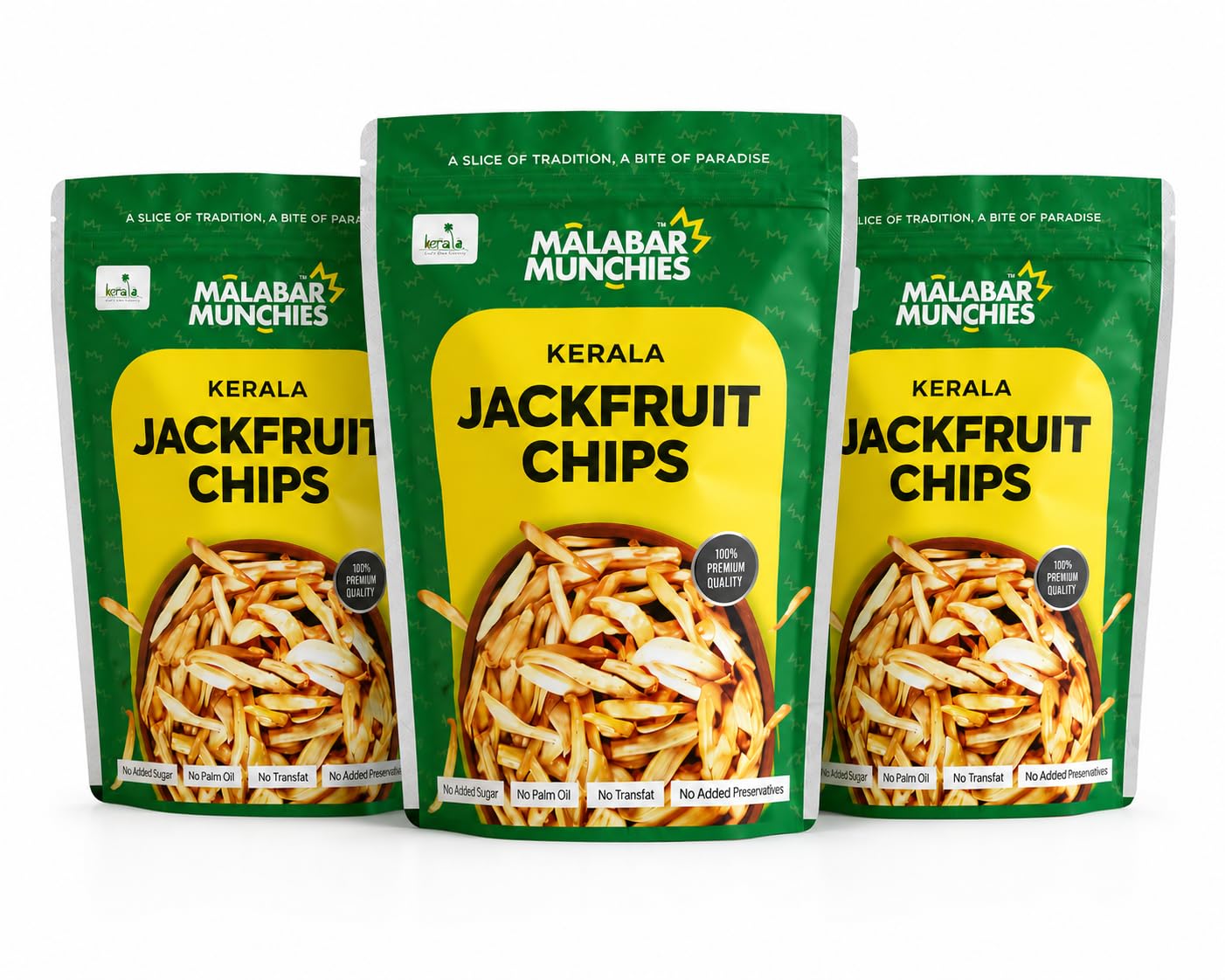 Malabar Munchies Kerala Jackfruit Chips | Traditional South Indian Snack | No Added Sugar, No Trans Fat| 200g (100×3)-image-9