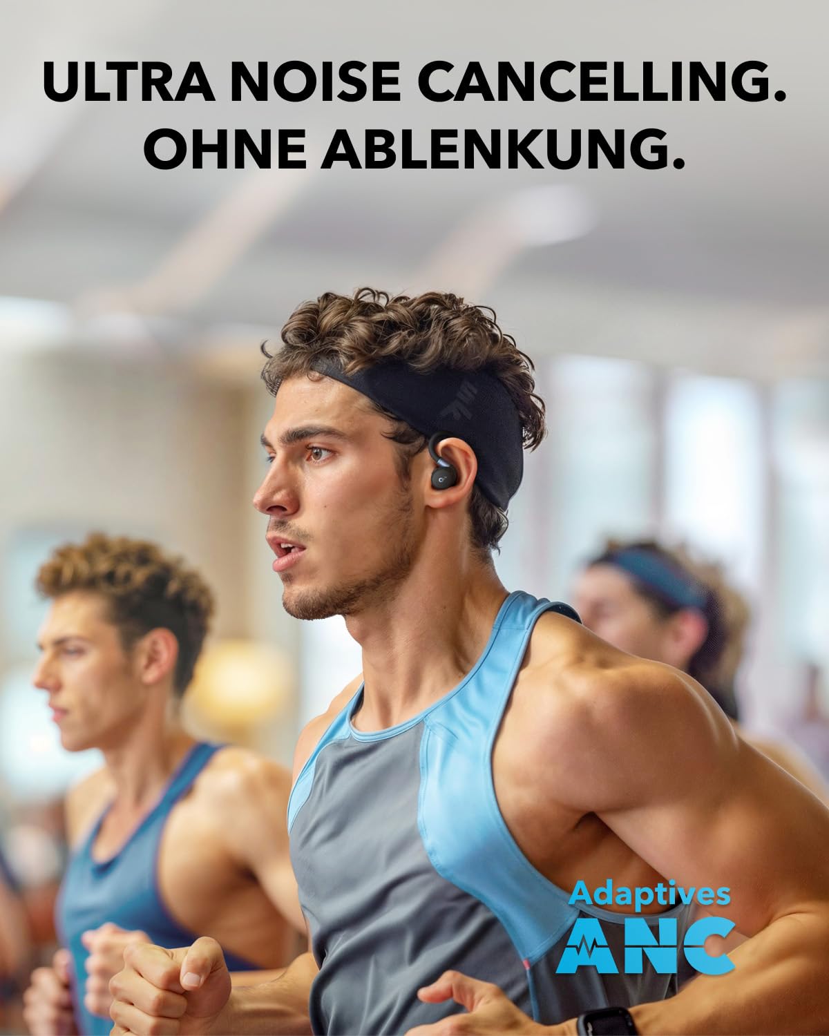 Soundcore von Anker Sport X20 Kabellose Workout Kopfhörer mit Ohrhaken, Geräuschunterdrückung, IP68 wasserdicht, 48h Play