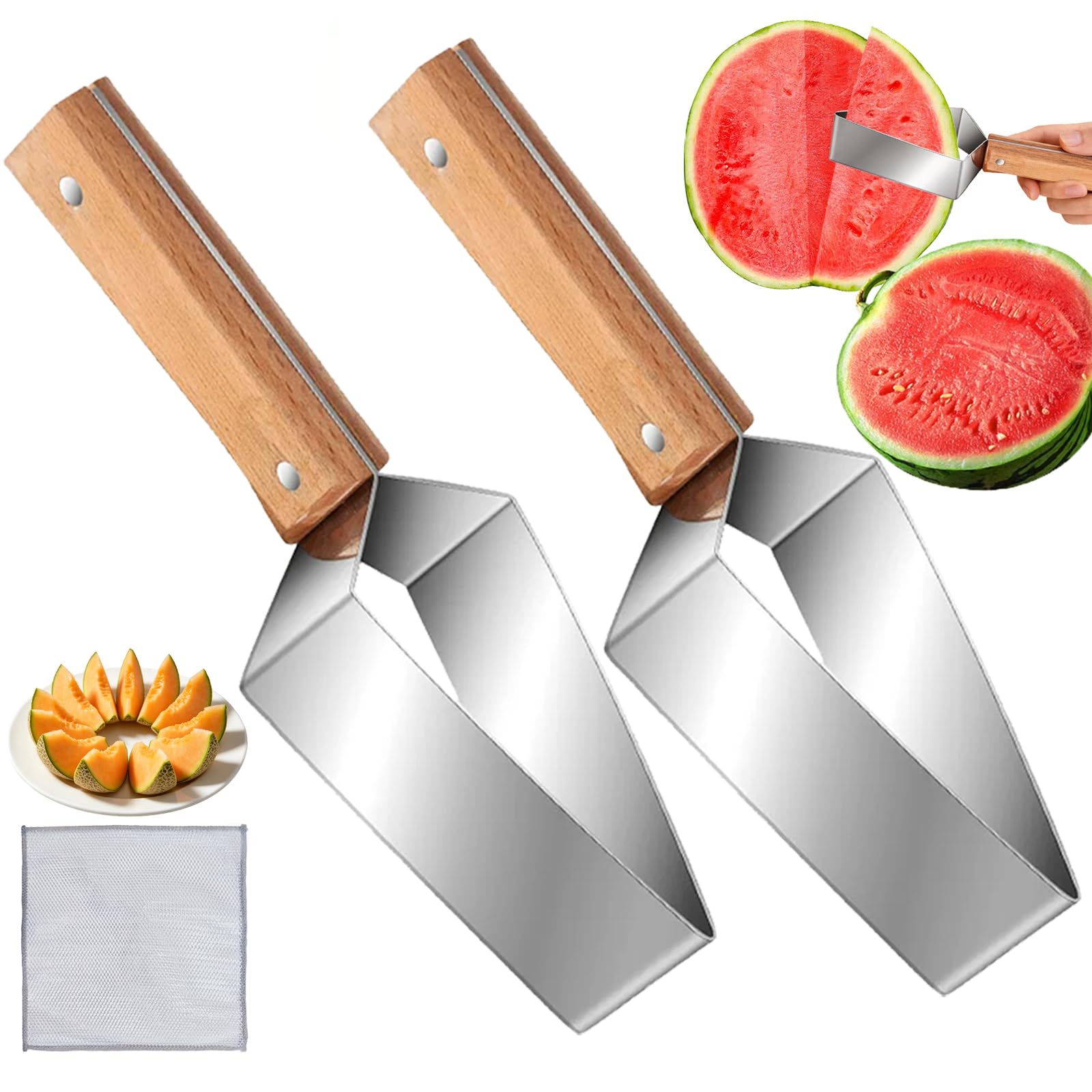 2026 New Cortador de Sandia, 2 Pzs Cortador de Melón, un utensilio esencial para la cocina doméstica