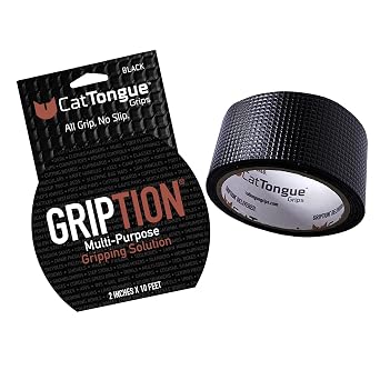 CATTONGUE GRIPS Gription Roll 2 in. x 10 ft. Black