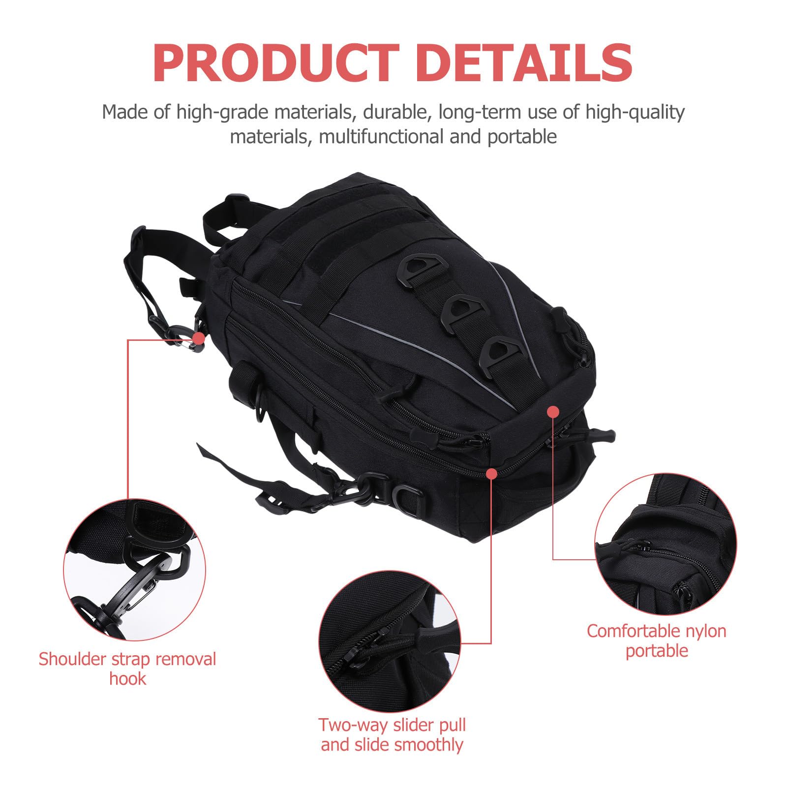 Zaino da Esterno Multifunzione 30L Borsa Robusta di Grande capacità Borsa a Tracolla da Trekking per Escursionismo e attività Outdoor
