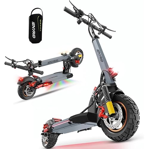 Electric Scooter Adults, 800W Motor & 28 MPH Portable Folding Commuting Eletric Scooter, Up to 22 Miles Range, 10" Off Road Tires e Scooter, Dual Brake & Dual Suspension Scooter for Adult E-Scooter