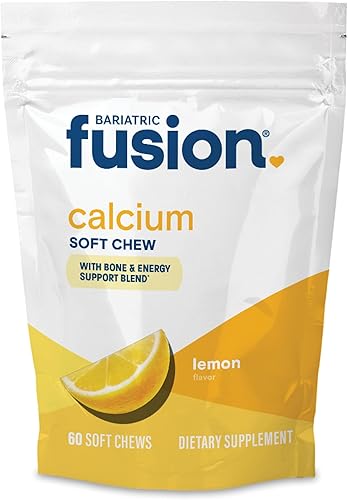 Bariatric Fusion Suplemento de calcio bariátrico masticable  Citrato de calcio con vitamina D3 vitamina bariátrica  Masticable sin azúcar  500 mg