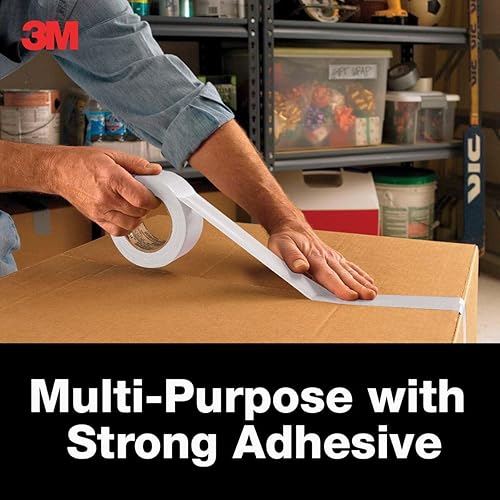 Miniatura 3 de 3M Cinta adhesiva 3955-WH, blanca, 1.88 pulgadas x 60 yardas, cantidad 1