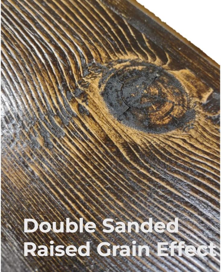 Miniatura 7 de Mantel flotante con vigas para estantes (60 pulgadas sin terminar)