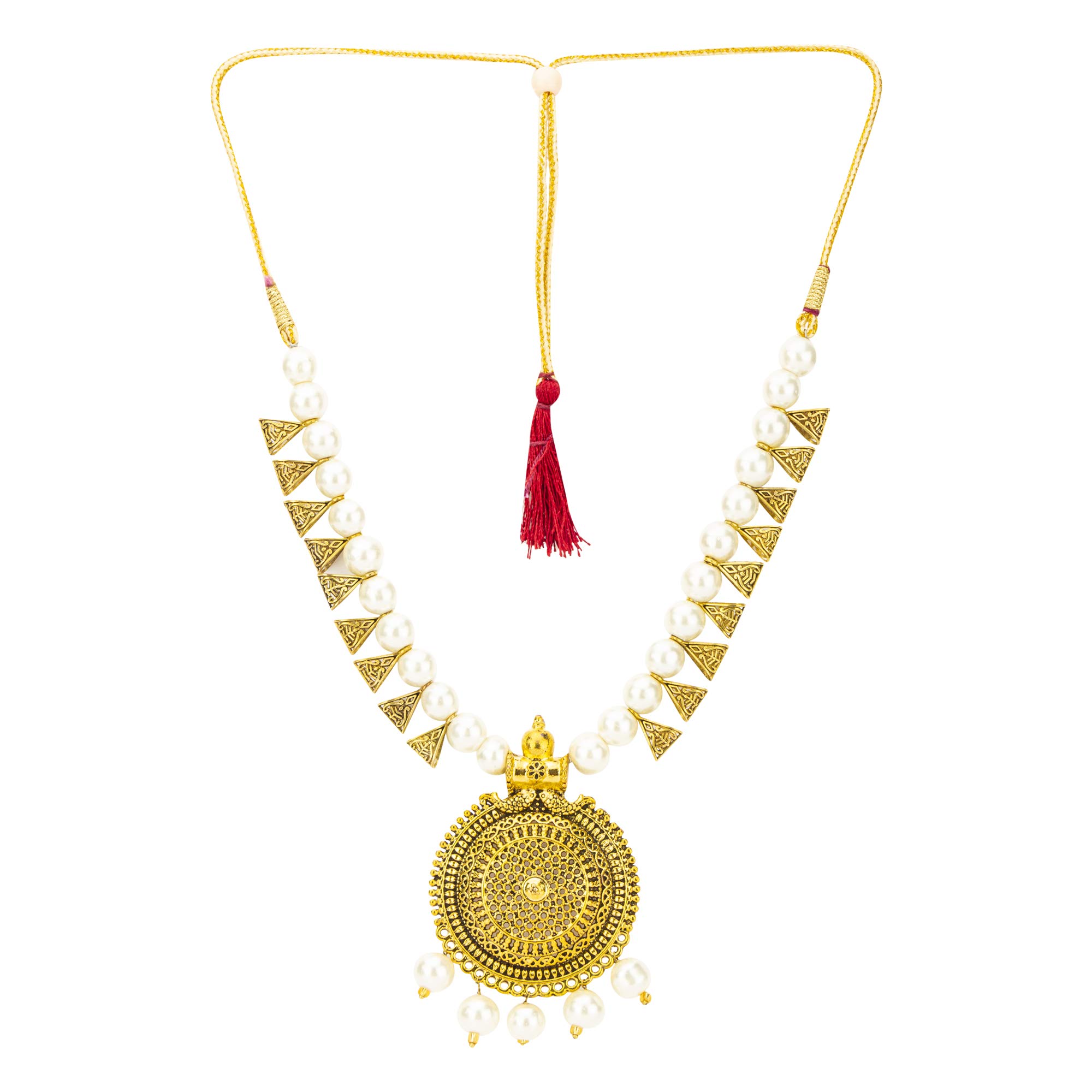 Chic Gold Necklace and Earrings Set