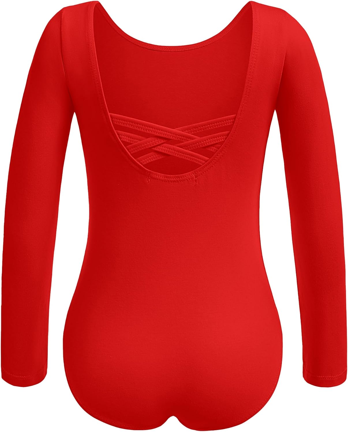 Arshiner Girls Ballet Leotards with Chiffon Dance Skirt Long Sleeve Crisscross Back Toddler Dance Outfit Combo - Image 6