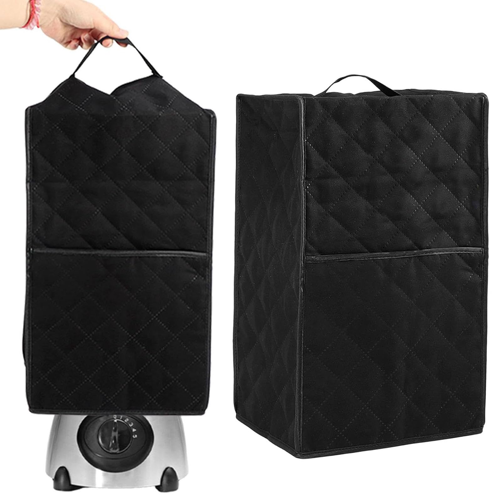 Protector lavable para mezclador, lavable a máquina, cubierta a prueba de polvo con bolsillos para encimera, organización de almacenamiento, cubierta para electrodomésticos de cocina