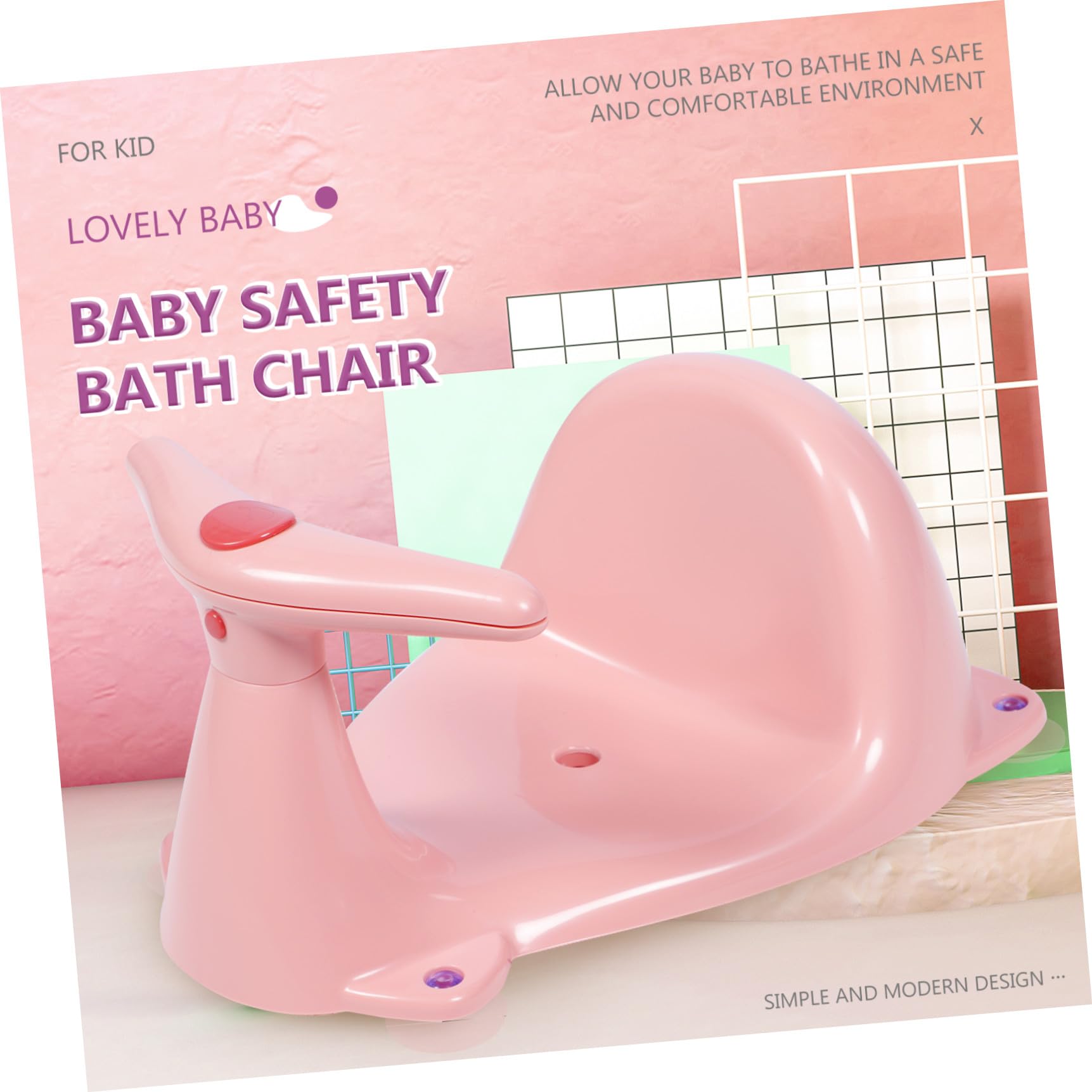ibasenice Asiento De Baño Para Asiento De Baño Para Recién Nacidos Para Bañera o Ducha Material Suave y