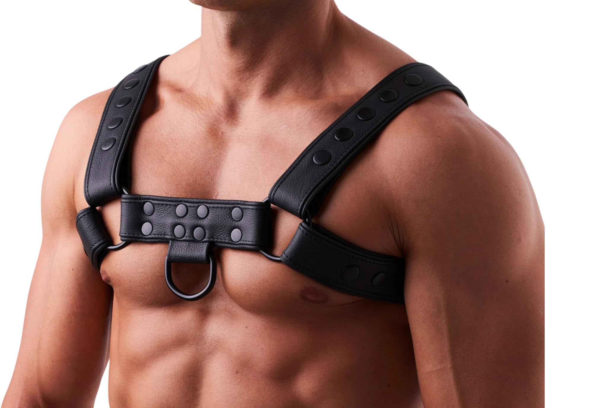 Premium BDSM Bondage Leder Brust Harness L-XL