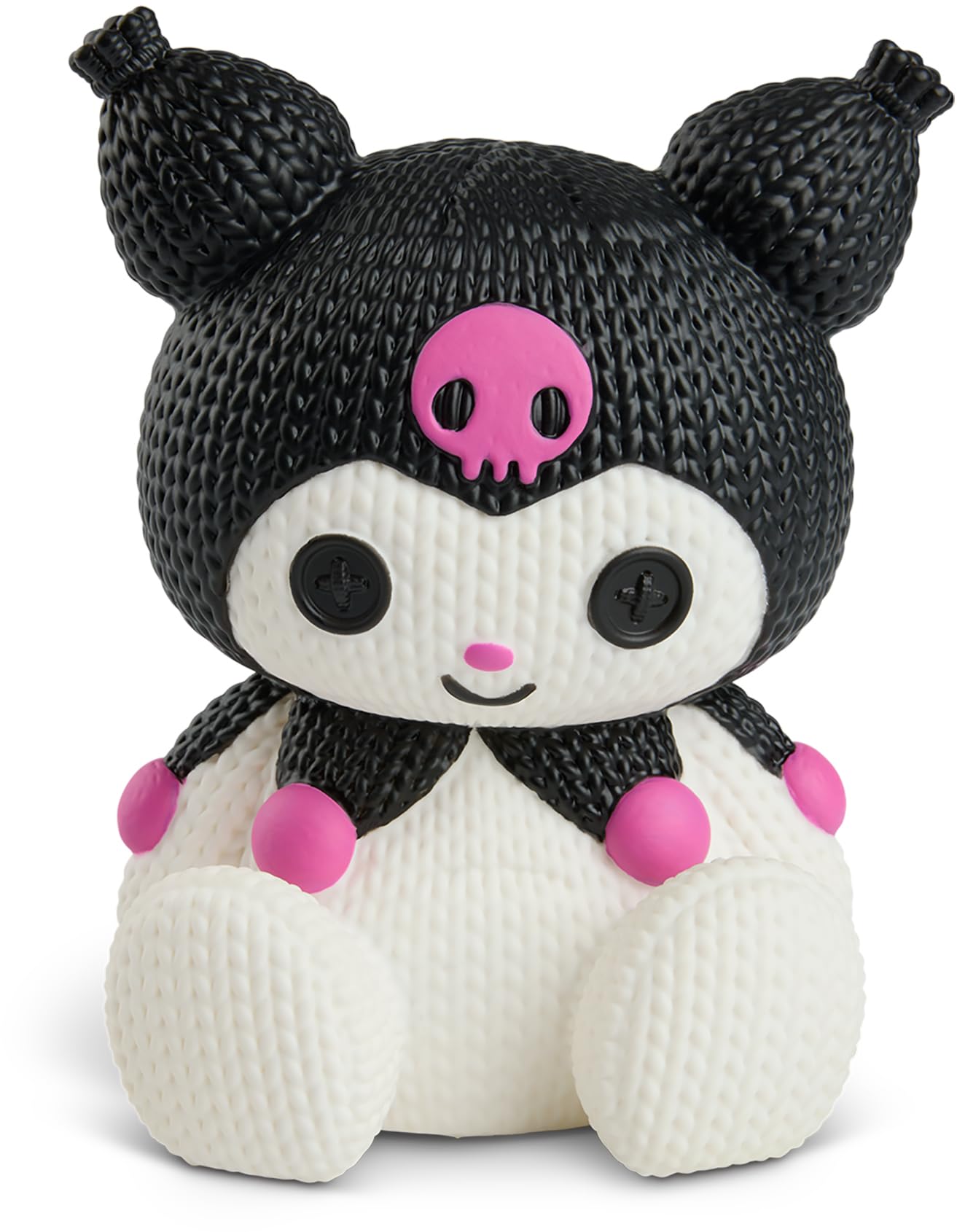 Kuromi Sanrio Handmade by Robots : Statuette vinyle de collection et figurine style tricot