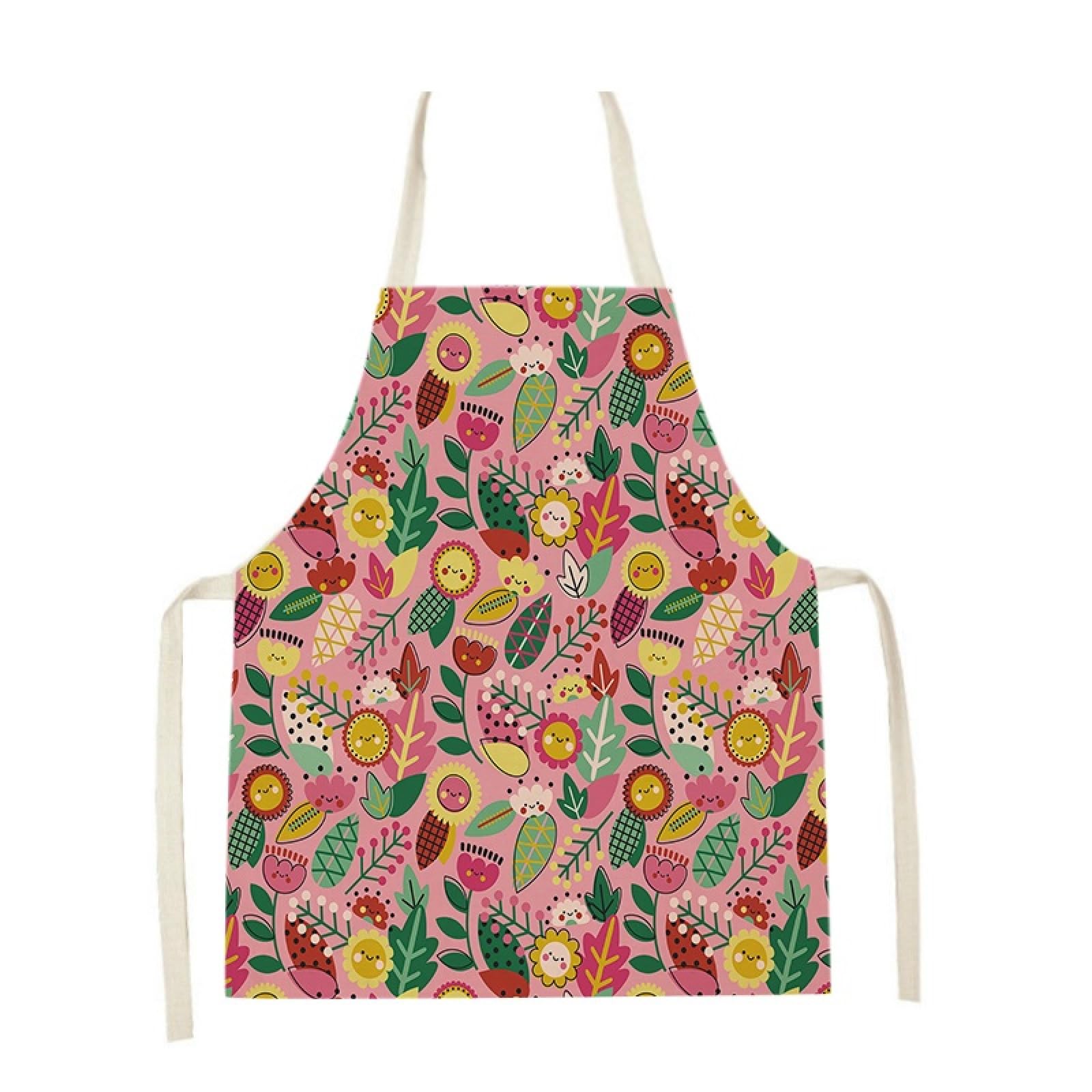 Cocina Cocina Delantal Para Hornear Estampado Floral Delantal Cocina Impermeable Resistente A Las Manchas Delantal Restaurante Cantina Cafetería Camarero Uniforme De Trabajo