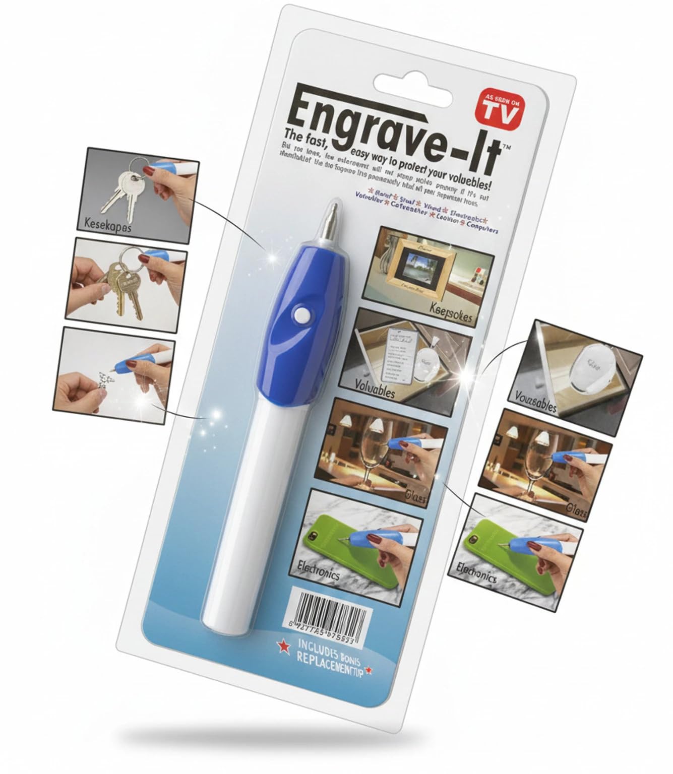 Electric Engraving Pen with Etching & Carving Nibs | Precision Engraver Tool Set for Glass, Metal, Wood, Plastic, Ceramic & Jewellery DIY Craft-picture-24