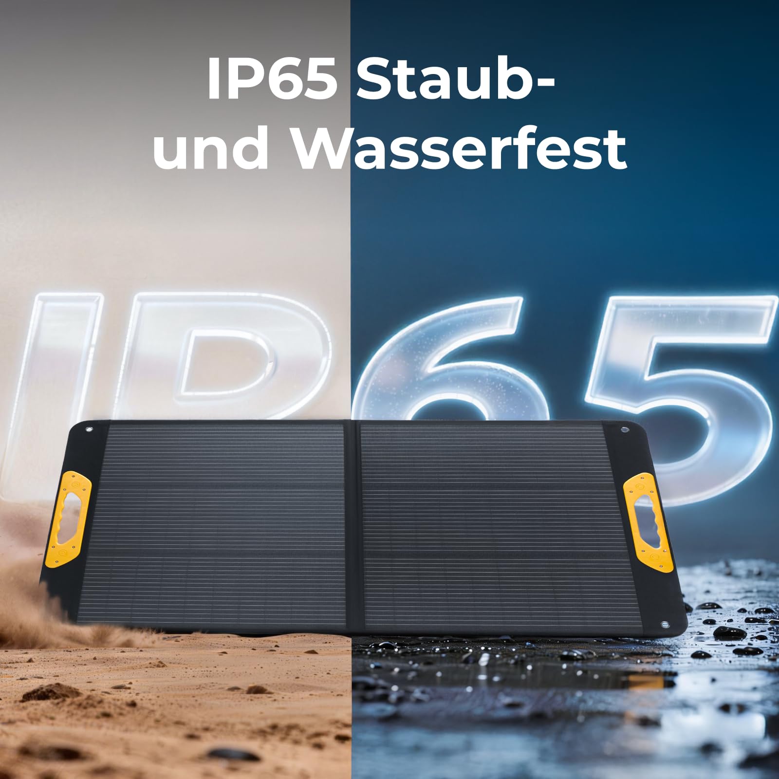 BougeRV 100W Faltbares Solarpanel, 25% Effizienz N-Typ, IP65, Tragbares Solarmodul mit XT60/DC5521/DC7909, für Camping Outdoor