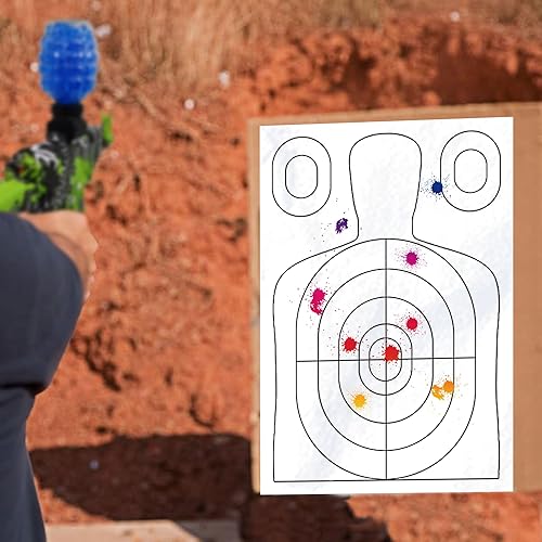 Miniatura 8 de Pistola de gel Blaster que cambia de color, objetivo de 24 x 16 pulgadas, equipo de color de salpicaduras de pistola de agua, globos de agua