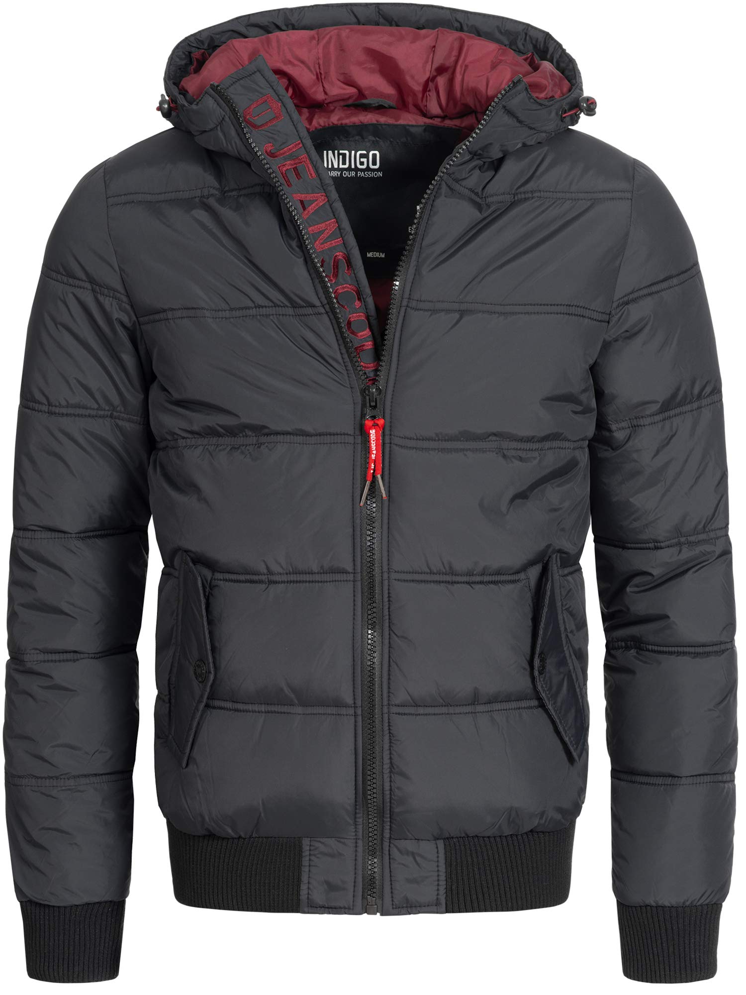Indicode Uomini Adrian ZA Quilted Jacket | Giacca trapuntata dall'aspetto di una piumino