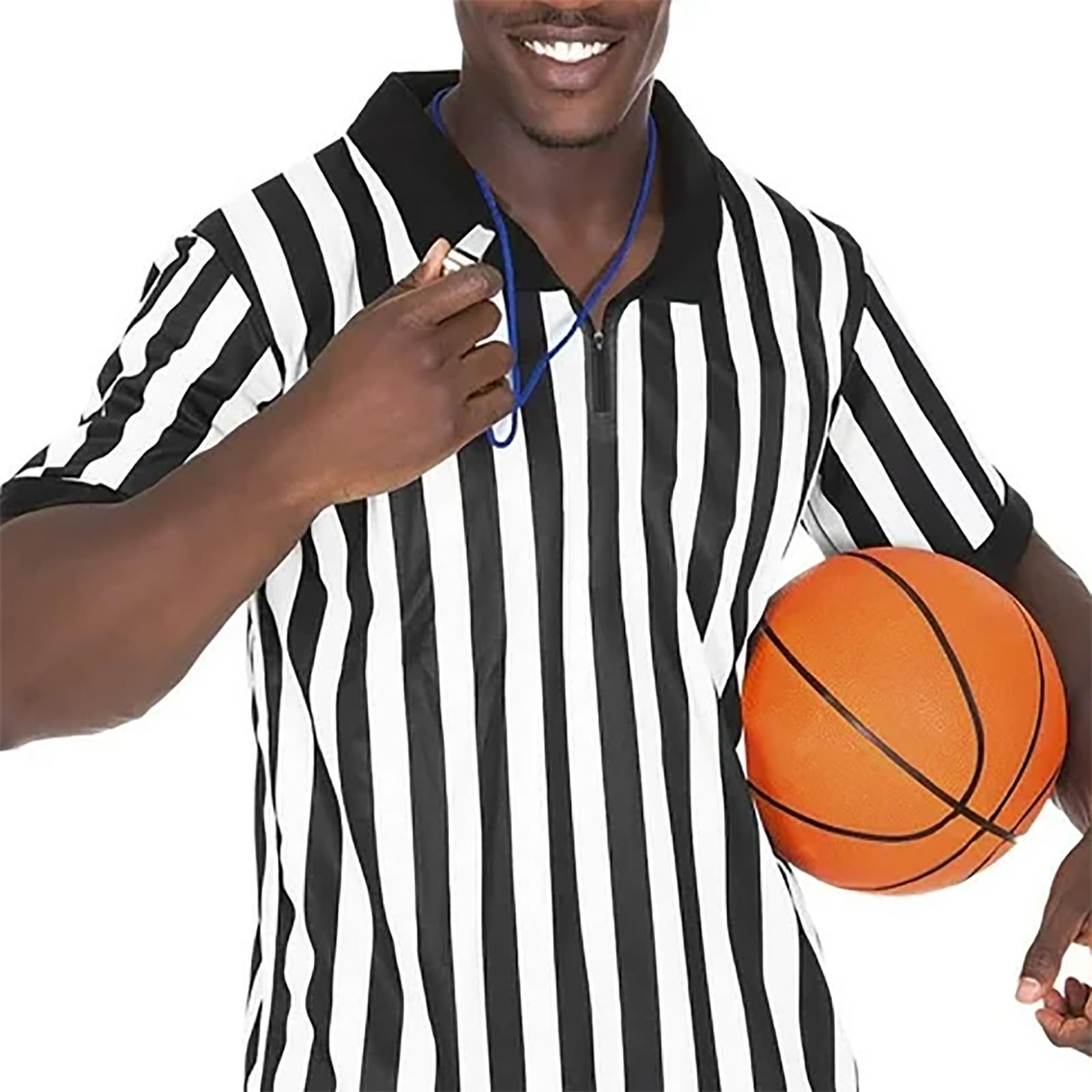 2025 - Camisa de árbitro para hombre, camiseta oficial de árbitro para hombre, manga corta, disfraz de fútbol, Halloween, camiseta sin mangas para hombre