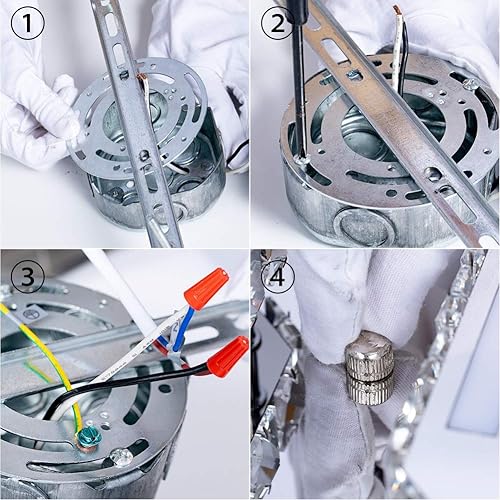 Miniatura 9 de Kai Moderno candelabro de cristal regulable con control remoto, 3 anillos, lámpara colgante de techo LED para comedor, sala de estar, dormitorio,