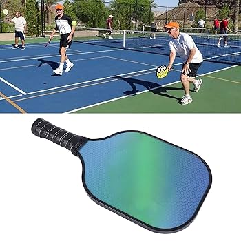 2個セット ピックルボール パドル カーボンファイバー 青い線 16mm Amazon | ピックルボールパドルセット ピックルボールラケット