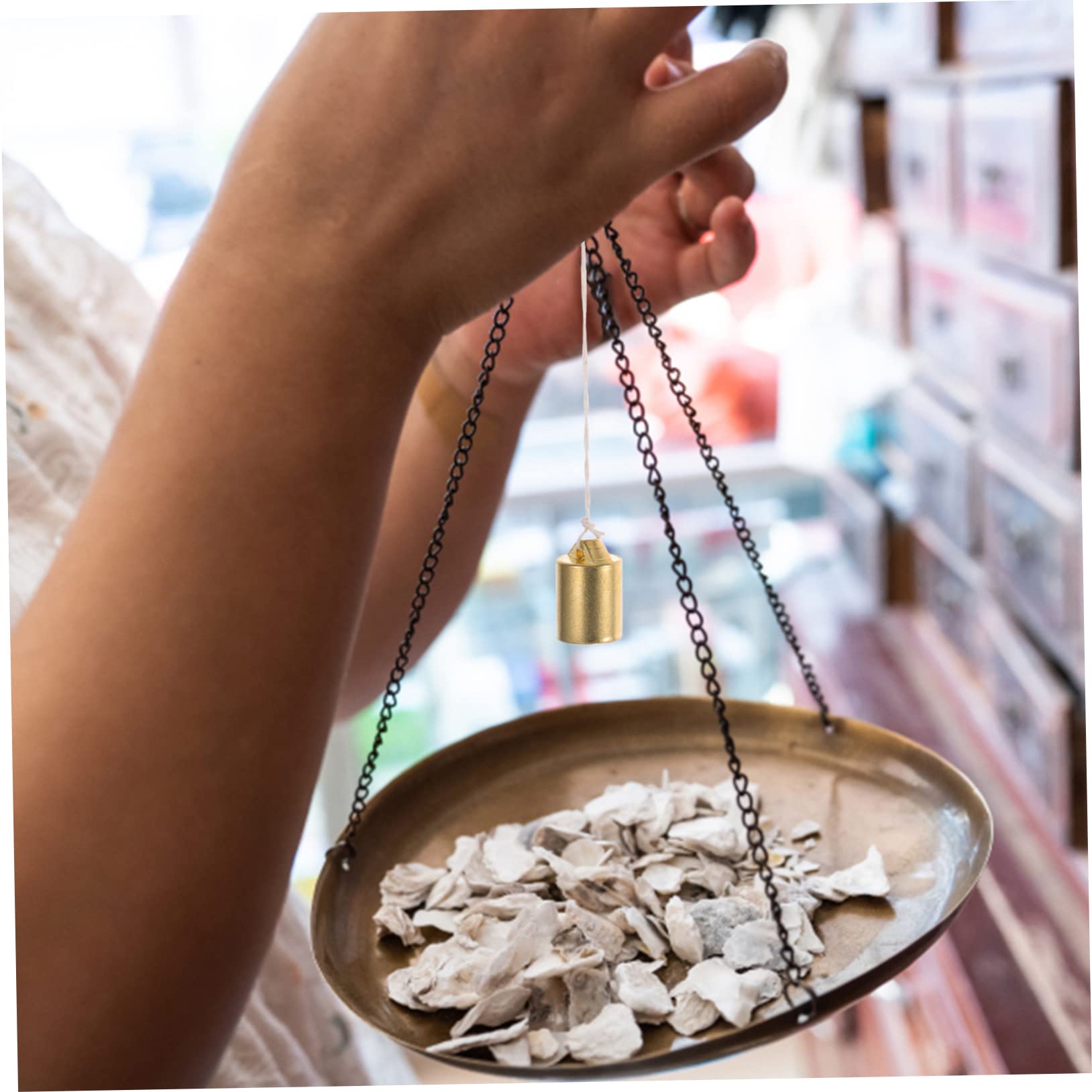 SOLUSTRE 4piezas Peso De Calibración De Cobre Para Balanza Tradicional Peso De Repuesto Para Balanza De Medicina y Té