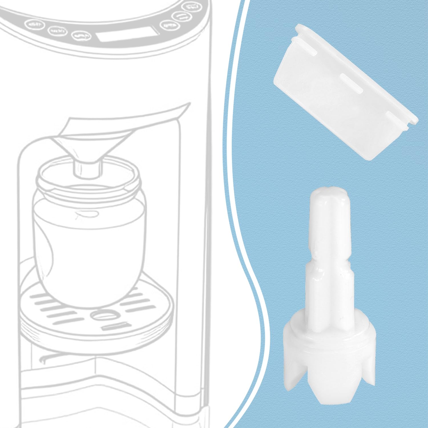 2pcs Replacement Parts for Baby Brezza FRP0046 Formula Pro Advanced - Image 3