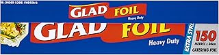 Glad Heavy Duty Aluminium Foil, 150 Metre Extra Strength Aluminum Foil, 150m x 30cm, 1 Count