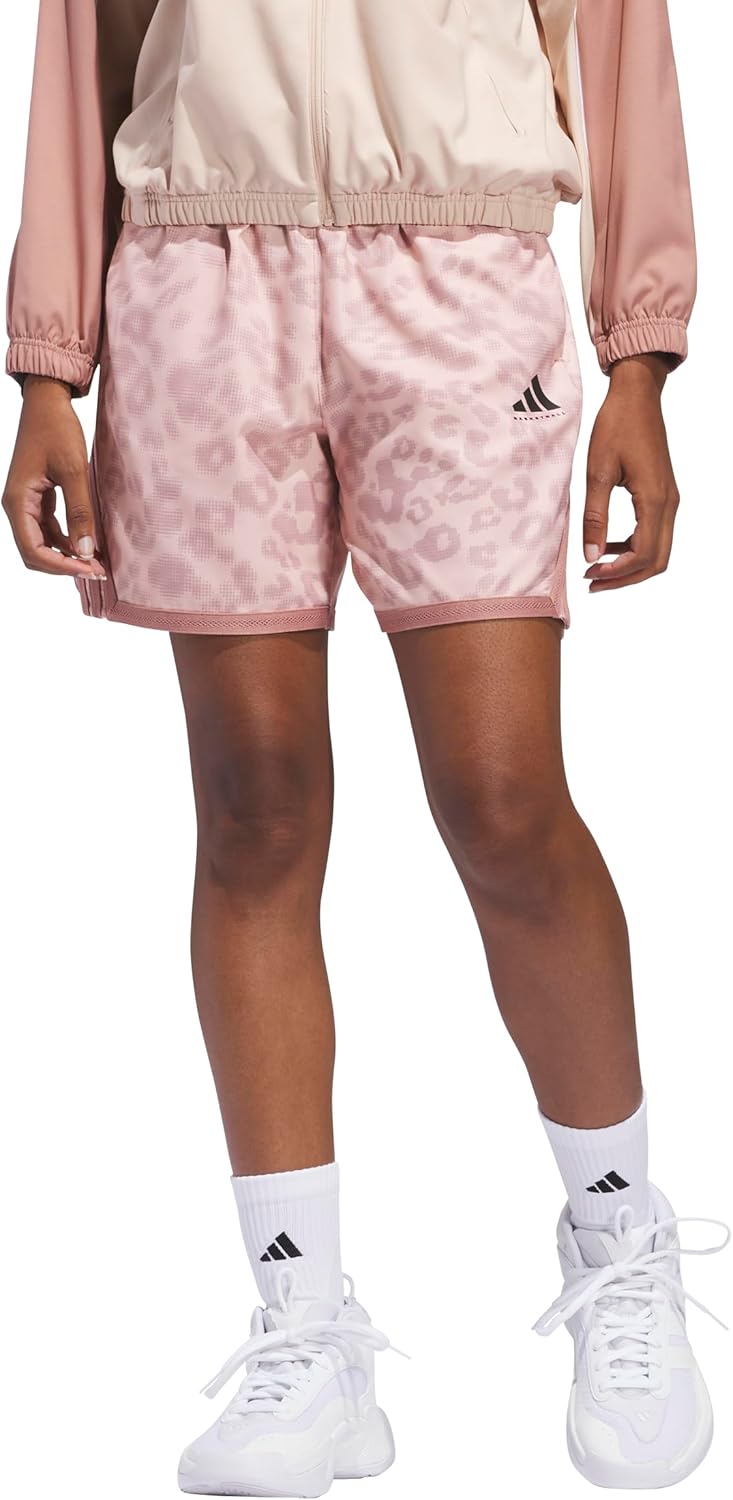 Adidas Womens Crazylite Cheetah All Over Printed Basketball Shorts - Image 2