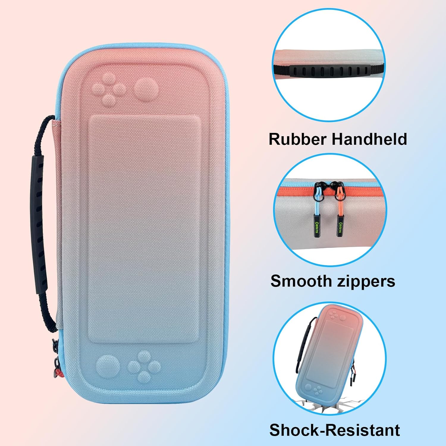 Oankrvs Slim Carrying Case for Nintendo Switch 2 Model 2025, with 12 Game Card Slots, Switch 2 Portable Travel Storage Case - Image 6