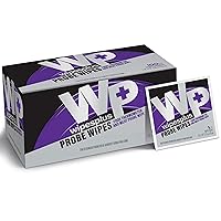 Vista 1 de Toallitas desinfectantes para termómetros, bolsita de limpieza de sonda, 100 toallitas