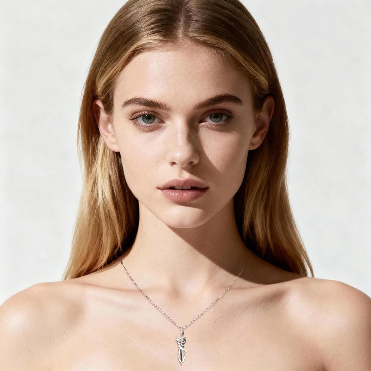 Hug Necklace for Women Matching Necklace for Couples Valentines Day Gifts Him Her Wife Hug Couple Pendant Sterling Silver Men Women Jewelry - Image 9