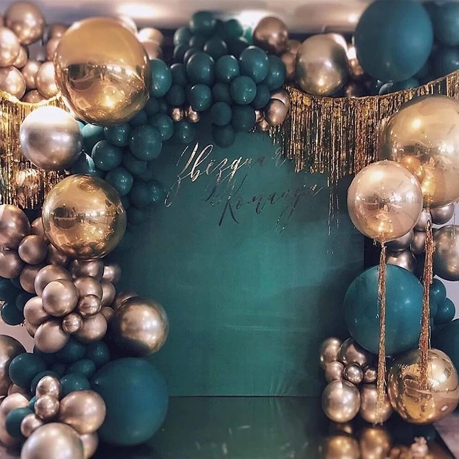 12 Pcs 18 Inch Dark Green Balloons - Jungle Decorative Latex Balloons for Baby Shower Birthday, Christmas, Wedding & Engagement Parties - Image 5
