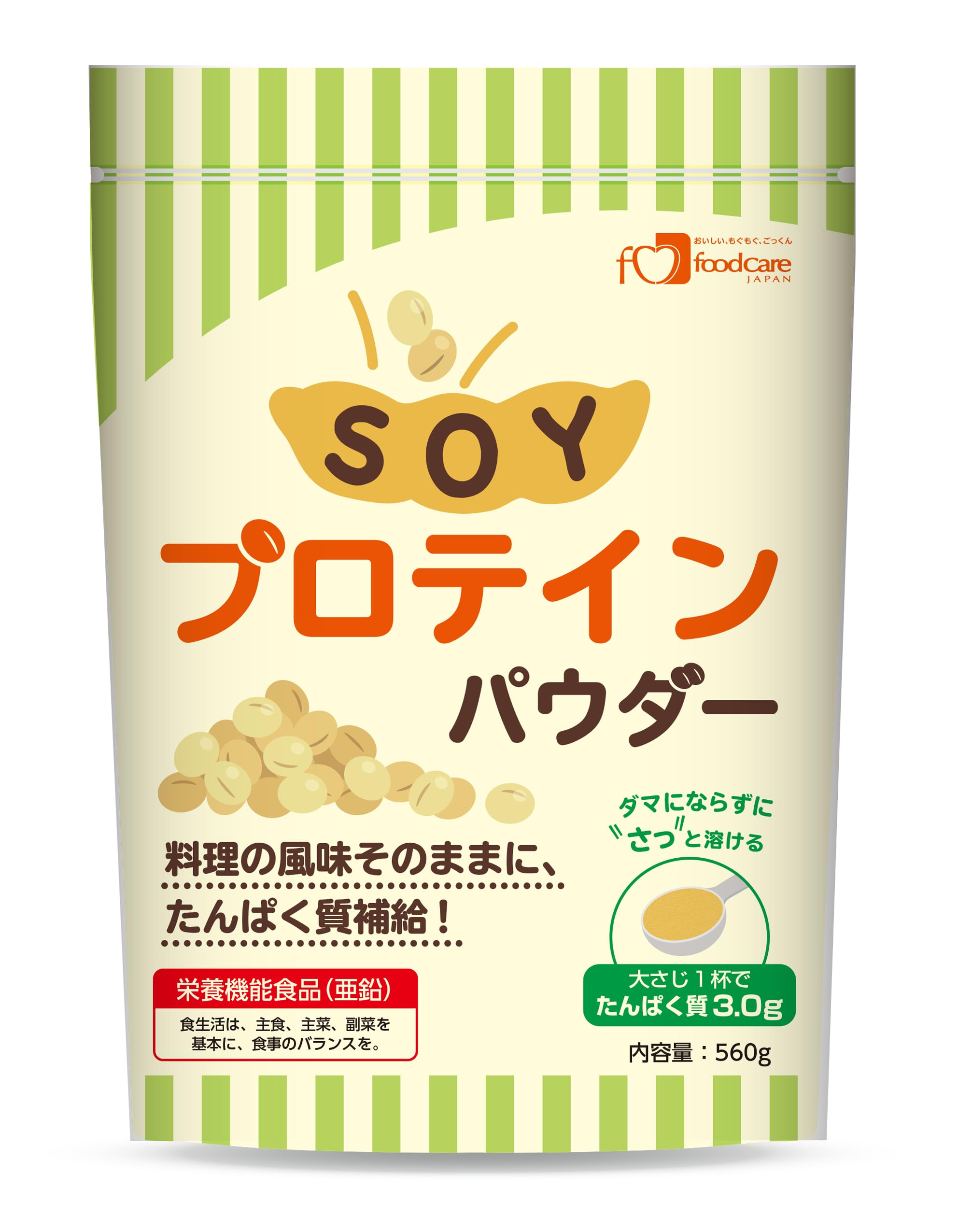 Amazon | フードケア SOYプロテインパウダー 560g | フードケア 