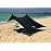 Neso Portable Beach Tent Sun Shelter with Sand Anchor - Lightweight Beach Shade Canopy - Easy Setup for Family Outings - Patented Reinforced Corners - UPF 50+ Sun Protection - 7 x 7ft - Black