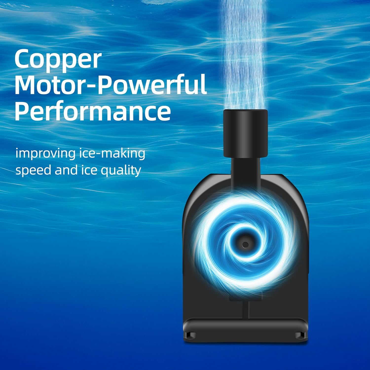 AP1200 AC120V Commercial Large Flow Ice Maker Water Pump for HZB-30F, HZB-38F, HZB-32, HZB-45, HZB-65, HZB-90, HZB-120, HZB-160, Small-sized Circulating Submersible Water Pump, 60Hz 0.13A, Hmax: 0.8m