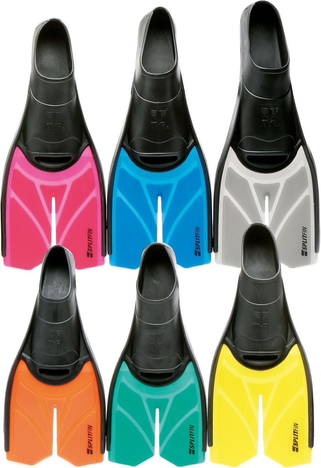 Tyr Split Fins No Color Large / 89 Training Swim Fins